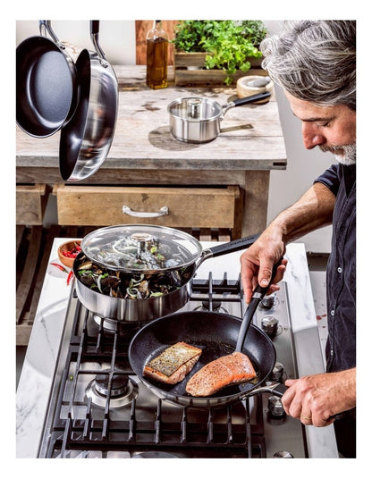 Classic Stainless Steel Triple Frypan Set 20 x 24 x 28cm in Silver