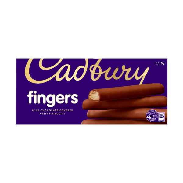 CADBURY FINGERS MILK CHOCOLATE BISCUITS 124G