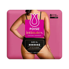 POISE INTIMATES DISPOSABLE CONTINENCE PANTS SIZE EXTRA LARGE 8 PACK
