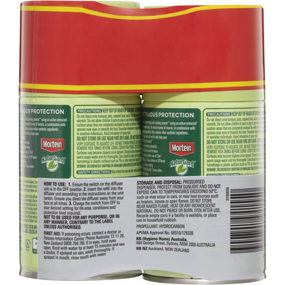 Mortein Naturgard Fragrance Free Multi Insect Automatic Spray Refill 152g x 2 Pack