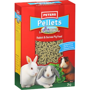 Peters Rabbit & Guinea Pig Lucerne Pellets 2kg
