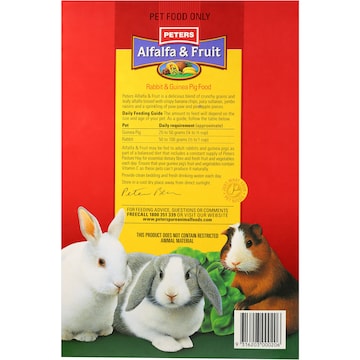 Peters Alfalfa & Fruit Rabbit & Guinea Pig Food 2kg