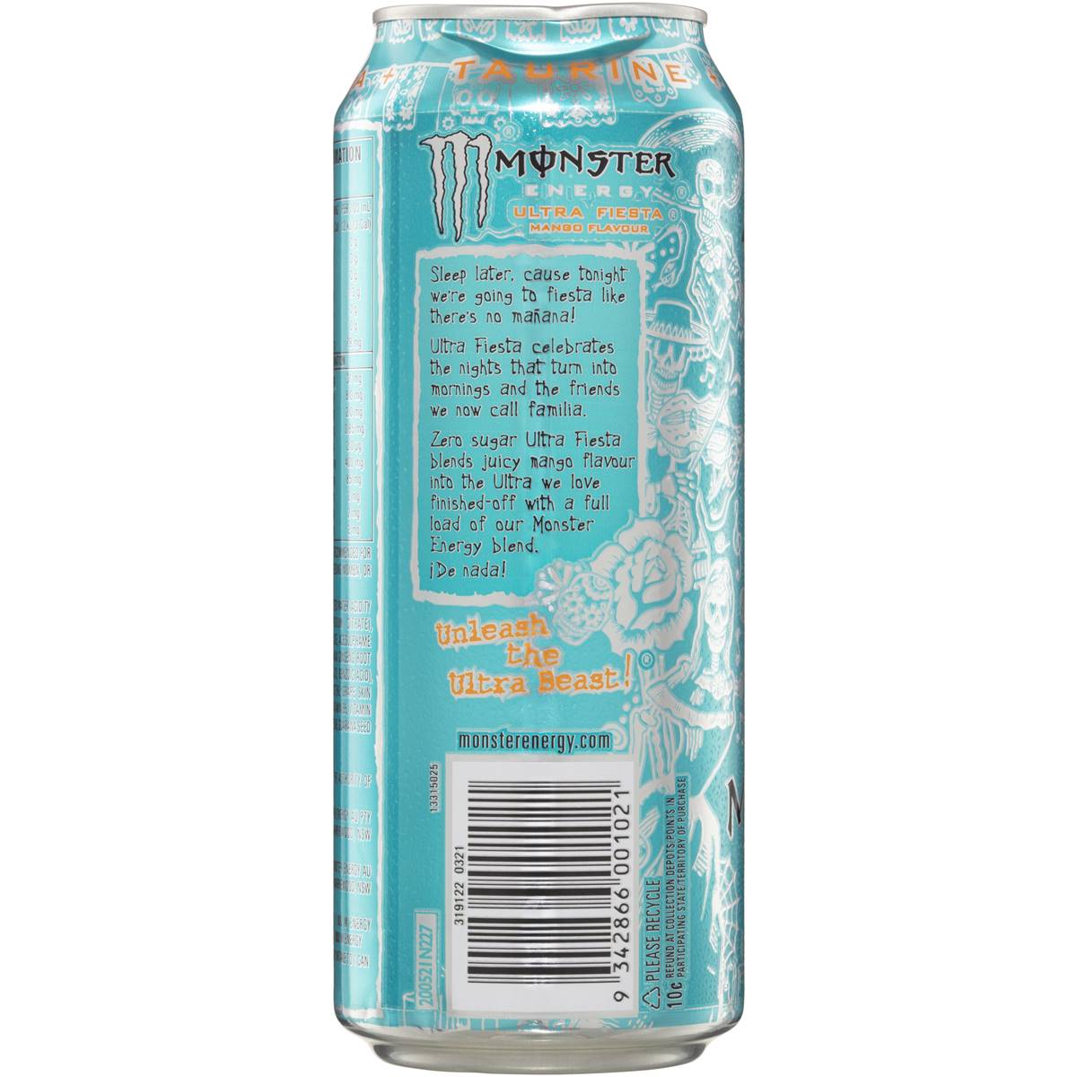 Monster Energy Drink Ultra Fiesta Mango Flavour 500mL