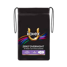 U BY KOTEX ZERO PADS WITH WINGS OVERNIGHT 8 PACK