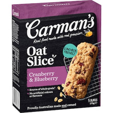 Carman's Oat Slices Cranberry & Blueberry 5 pack
