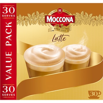 Moccona Coffee Sachets Latte 30 pack