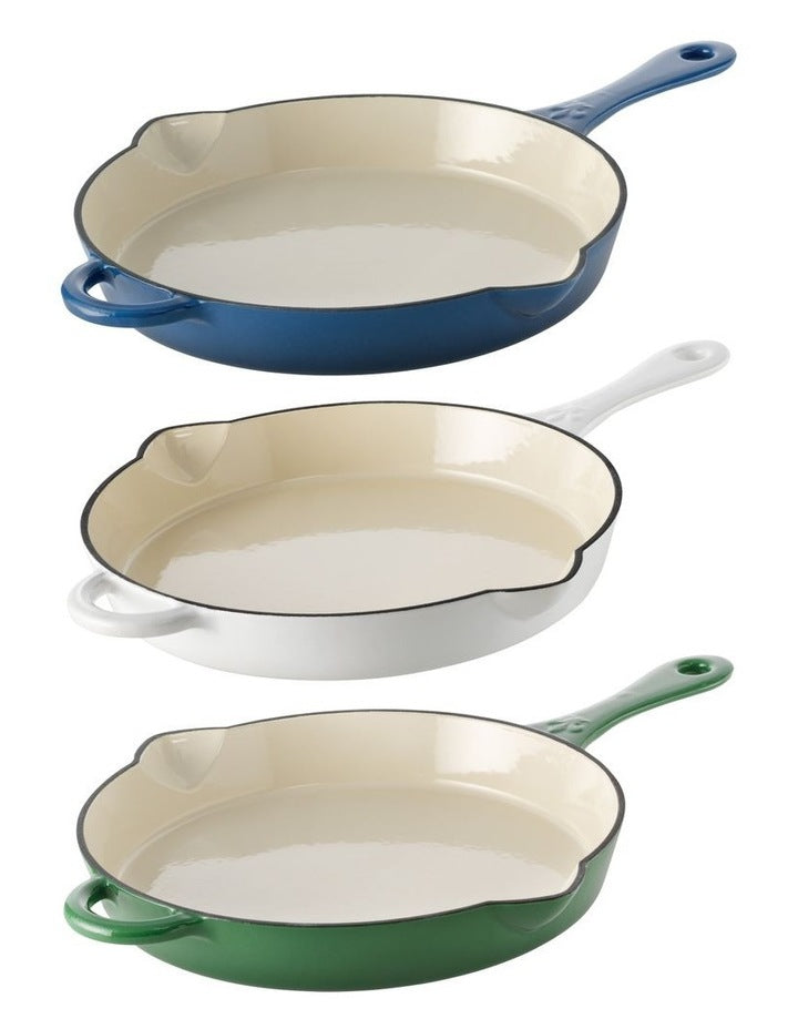 Fleur De Lis Skillet 26cm White