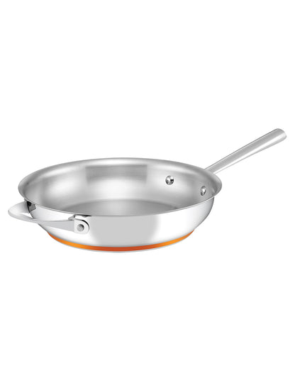 Per Vita Copper Base Stainless Steel Induction Open French Skillet 28cm