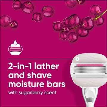 Gillette Venus Olay Comfortglide Sugarberry Razor Blades 4 pack