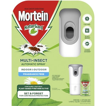 Mortein Naturgard Fragrance Free Multi-Insect Automatic Spray 152g