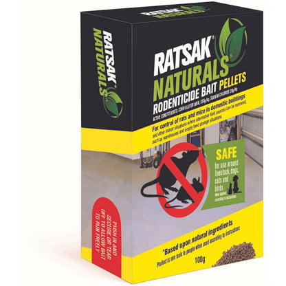 Ratsak Naturals Rodenticide Bait Pellets 100g