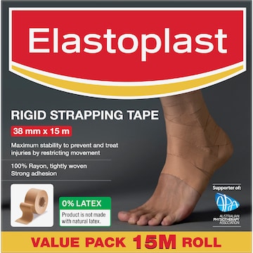 Elastoplast Rigid Strapping Tape For Prevention & Support 15m each