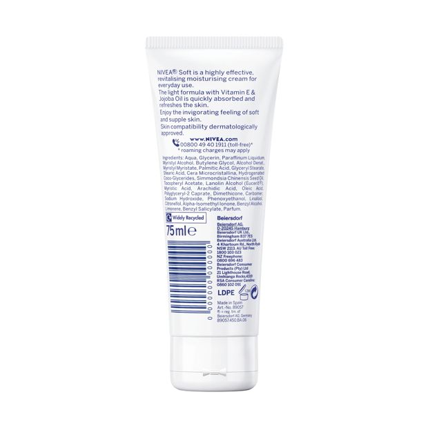 Nivea Soft Moisturising Cream - Jojoba Oil and Vitamin E