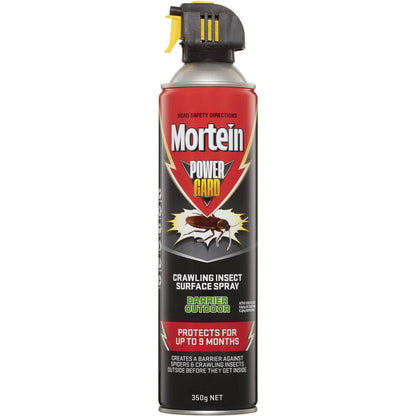 Mortein Powergard Outdoor Crawling Insect Surface Barrier Spray 350g