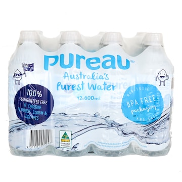 Pureau Ultra Pure Water 600mL x 12 pack