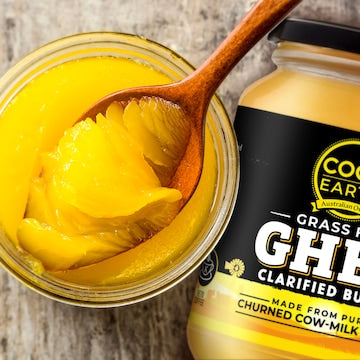 Coco Earth Ghee Clarified Butter Grass Fed 500mL