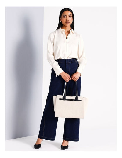 Sienna Tote Bag in Natural Canvas