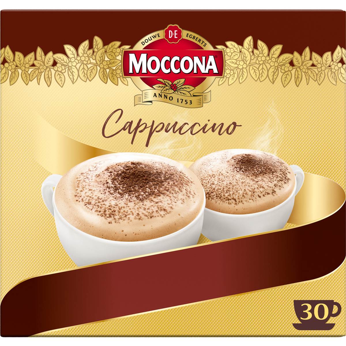 Moccona Coffee Sachets Cappuccino 30 Pack