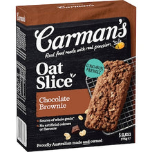 Carman's Oat Slices Belgian Choc Brownies 5 pack