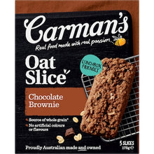 Carman's Oat Slices Belgian Choc Brownies 5 pack