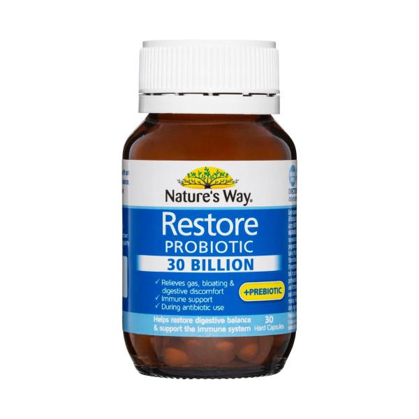 NATURE'S WAY RESTORE 30 BILLION DAILY PROBIOTIC 30 PACK