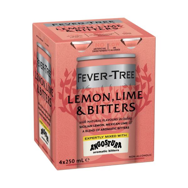 FEVER TREE LEMON LIME BITTERS 4X250ML