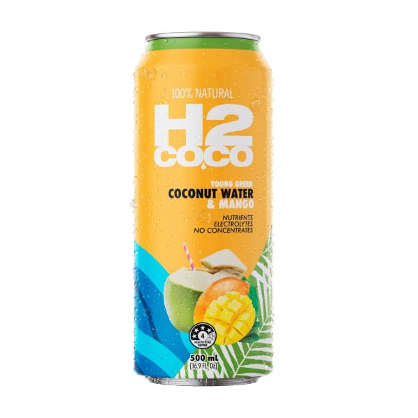 H2COCO MANGO COCONUT WATER 500ML