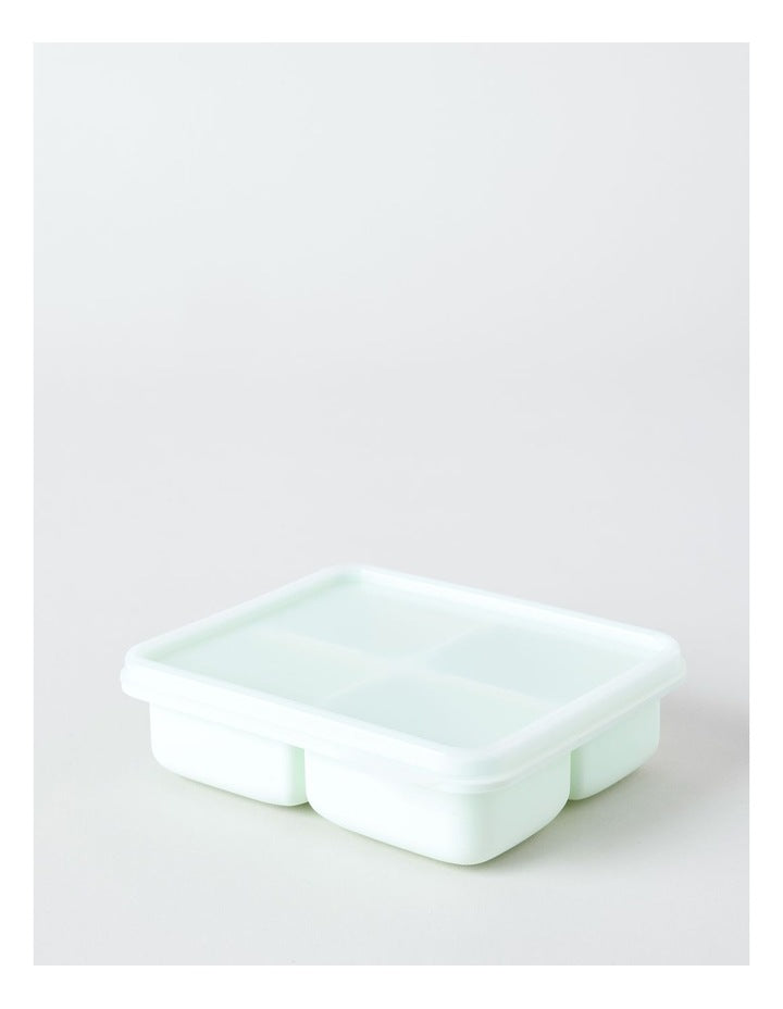 4 Cube Ice Tray with Silicone Lid 15.2x13.5x4.3cm