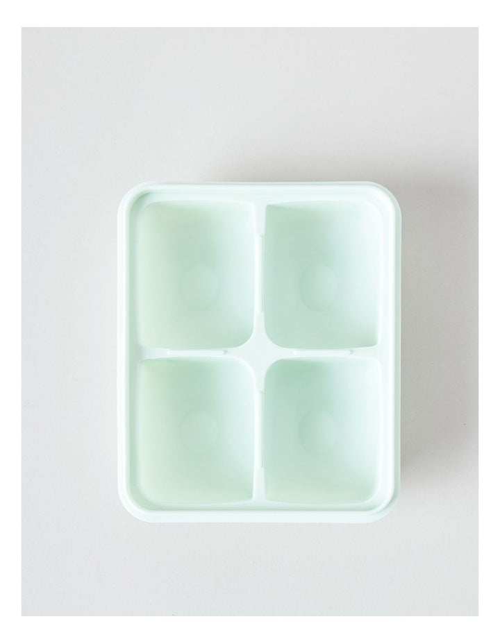 4 Cube Ice Tray with Silicone Lid 15.2x13.5x4.3cm