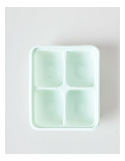 4 Cube Ice Tray with Silicone Lid 15.2x13.5x4.3cm