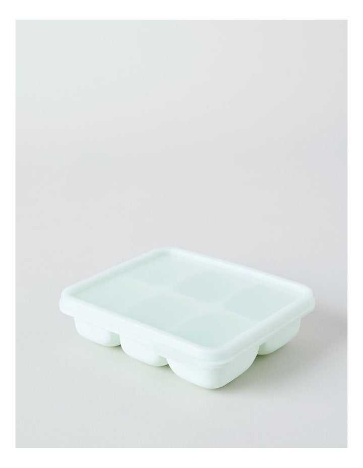 6 Cube Ice Tray with Silicone Lid 15.2x13.5x4.3cm