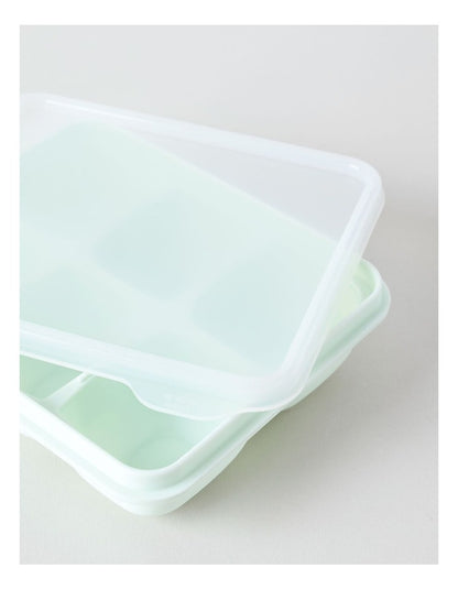 6 Cube Ice Tray with Silicone Lid 15.2x13.5x4.3cm