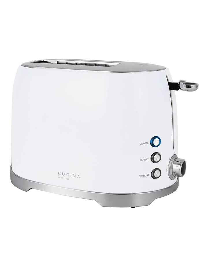 Retro 2 Slice Toaster in white CT002W