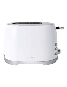 Retro 2 Slice Toaster in white CT002W