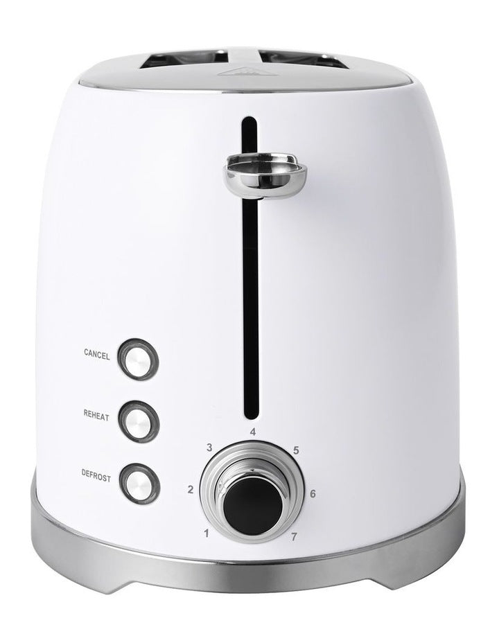 Retro 2 Slice Toaster in white CT002W