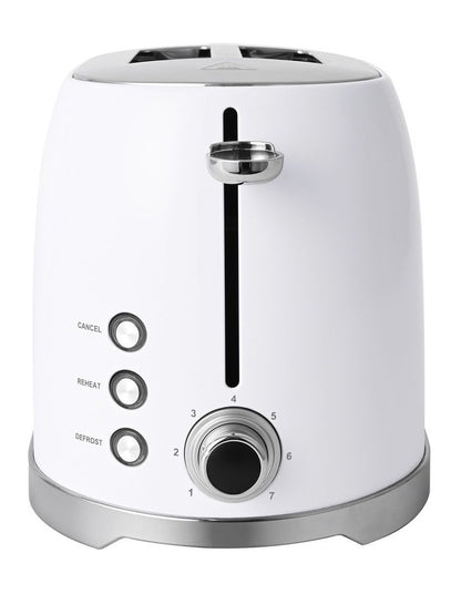 Retro 2 Slice Toaster in white CT002W