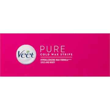 Veet Pure Legs & Body Hair Removal Cold Wax Strips 40 pack