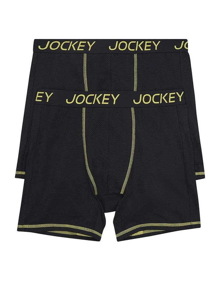 Performance Active Midway Cotton 2 Pack in Black