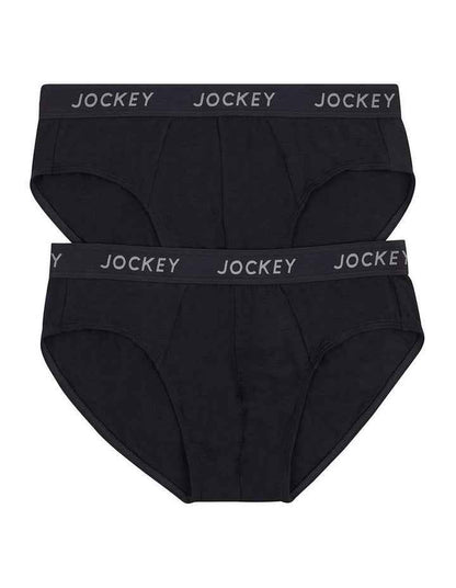Comfort Classics Bamboo Brief 2 Pack in Black