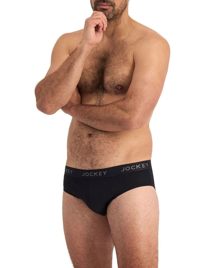 Comfort Classics Bamboo Brief 2 Pack in Black