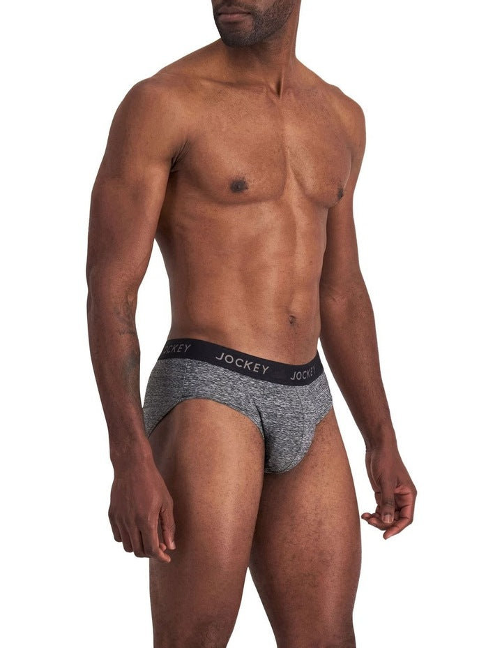 Comfort Classics Microfibre Marle Pack of 2 Briefs in Black