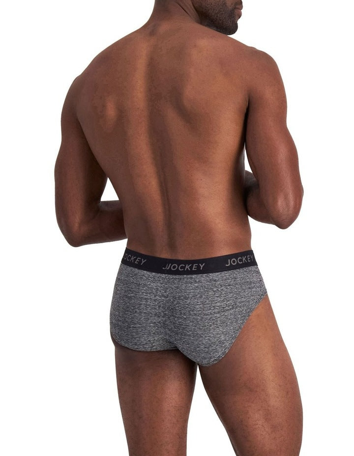 Comfort Classics Microfibre Marle Pack of 2 Briefs in Black