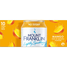 Mount Franklin Lightly Sparkling Water Mango 375mL x 10 pack
