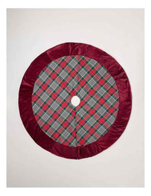 Heirloom Christmas Tartan Tree Skirt 120cm in Multi