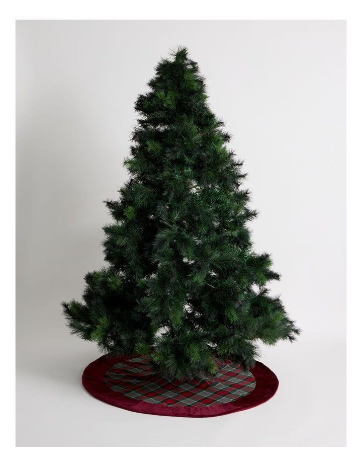 Heirloom Christmas Tartan Tree Skirt 120cm in Multi