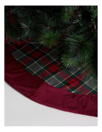 Heirloom Christmas Tartan Tree Skirt 120cm in Multi