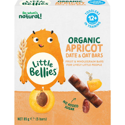 Little Bellies Organic Apricot Date & Oat Bar 5 Pack