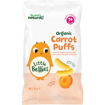 Little Bellies Organic Carrot Puffs 35g
