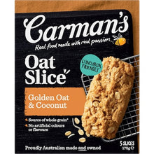 Carman's Oat Slices Golden Oat & Coconut 5 pack