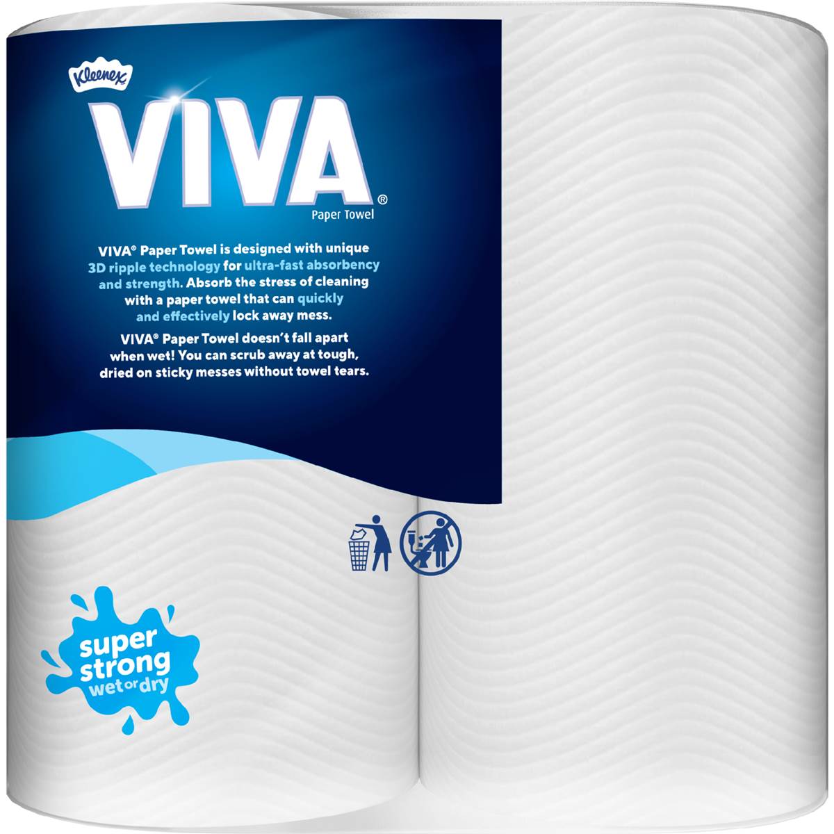 Viva Paper Towels 120 Sheets 2 Pack